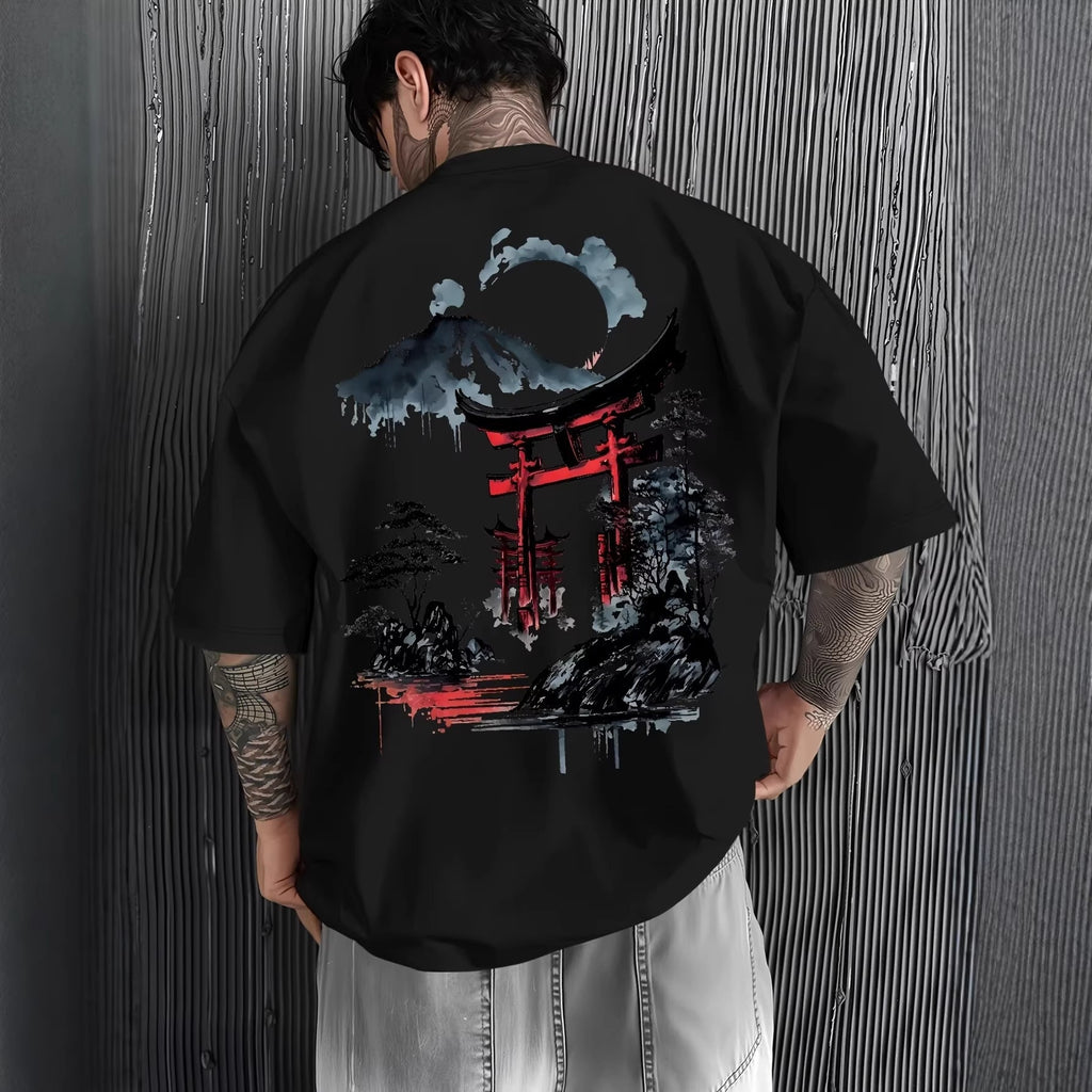 Suelto Algodón Ink Print T Camisa - foto 7