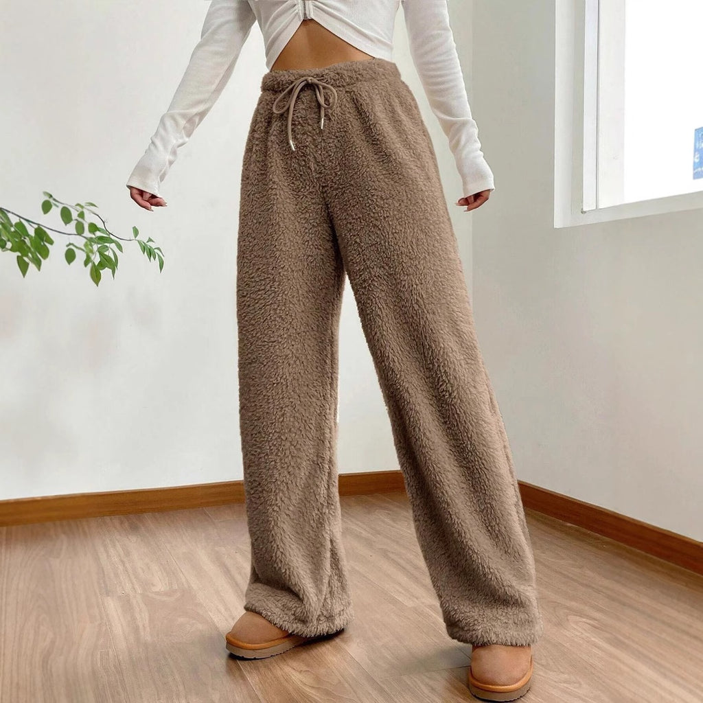 Pantalón polar holgado de mujer - foto 3