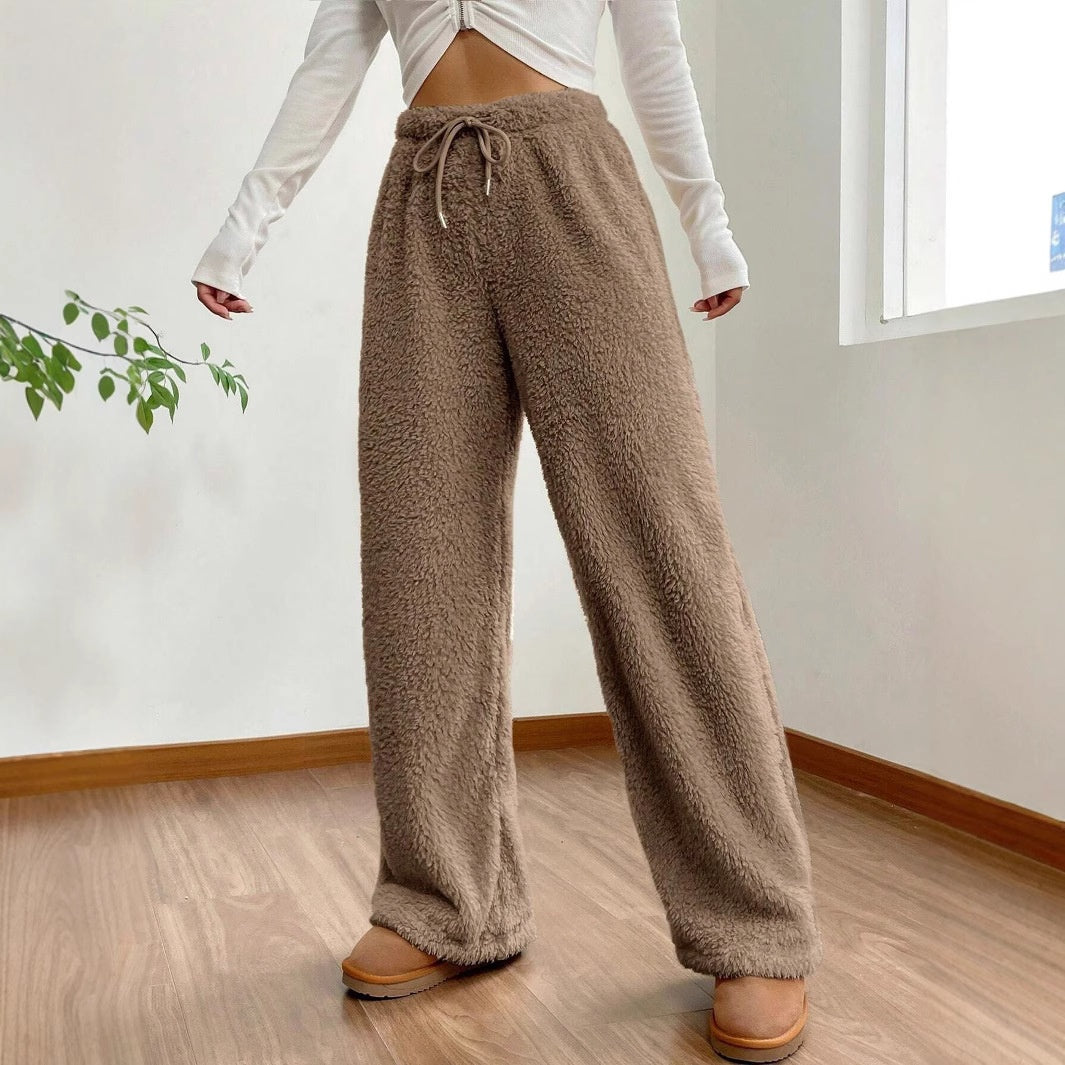 Pantalón polar holgado de mujer - foto 3