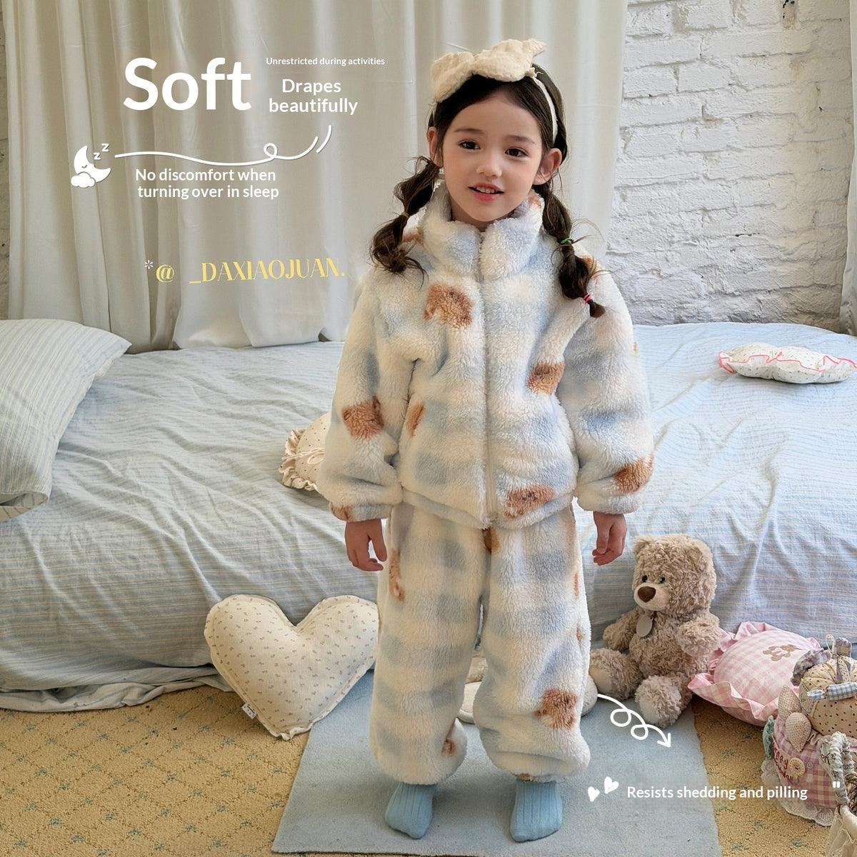 Conjunto de pijama polar para niña - foto 6
