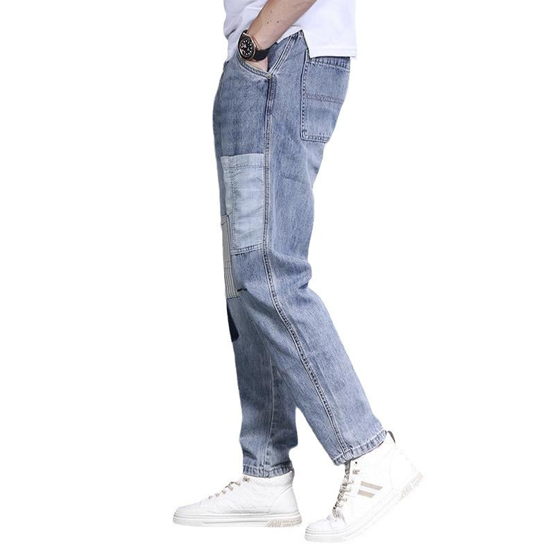 Youthful De Tendencia Jeans A la Moda Ajuste Suelto Straight-leg Trousers - foto 2