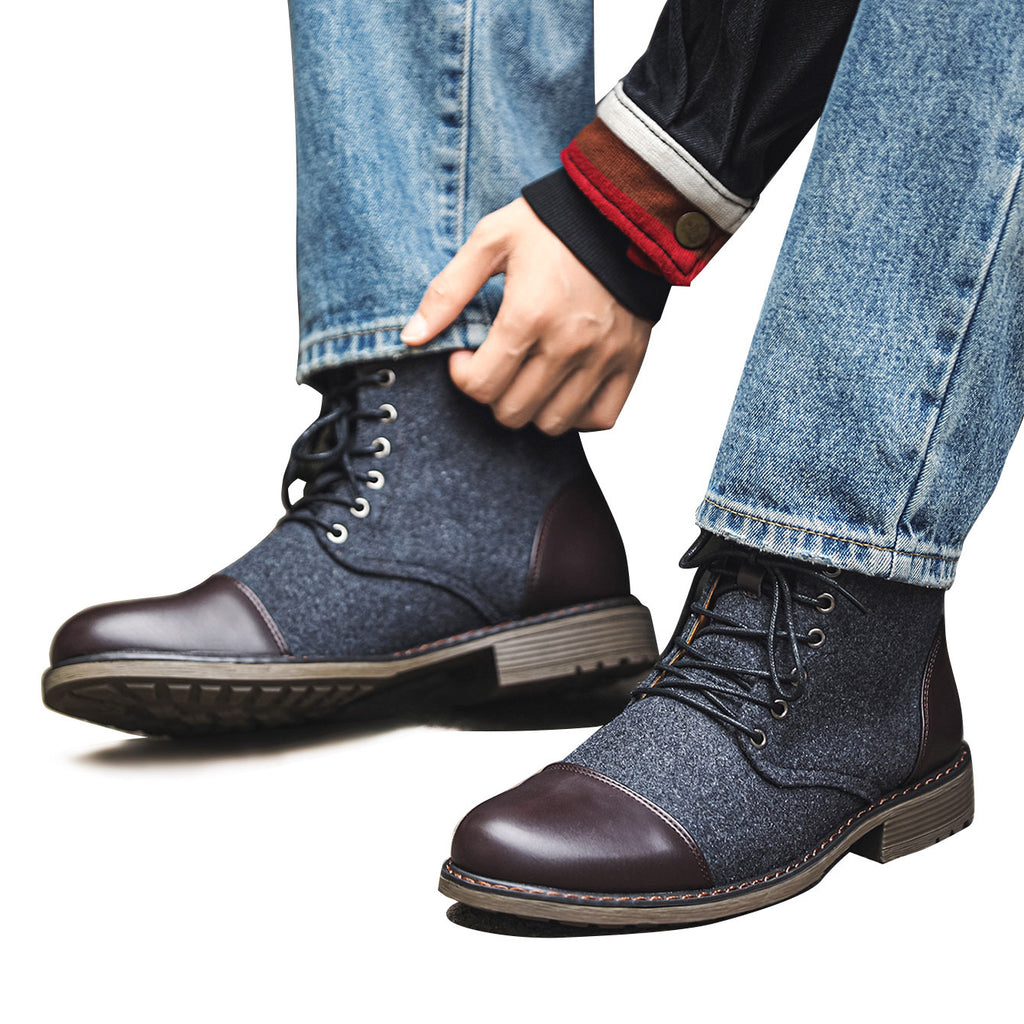 Retro Tobillo Con Cordones Western Botas Zippered Bag Packaging - foto 6