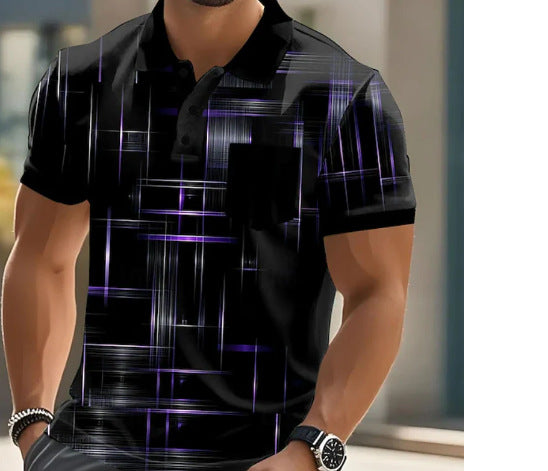Polera casual manga corta para hombre