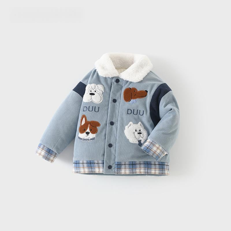 Thick Polar Lined Baby Abrigo Animal Print - foto 4