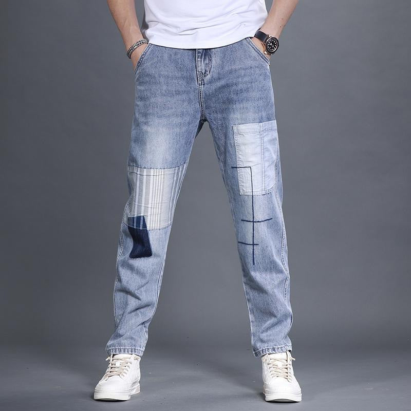 Youthful De Tendencia Jeans A la Moda Ajuste Suelto Straight-leg Trousers - foto 3