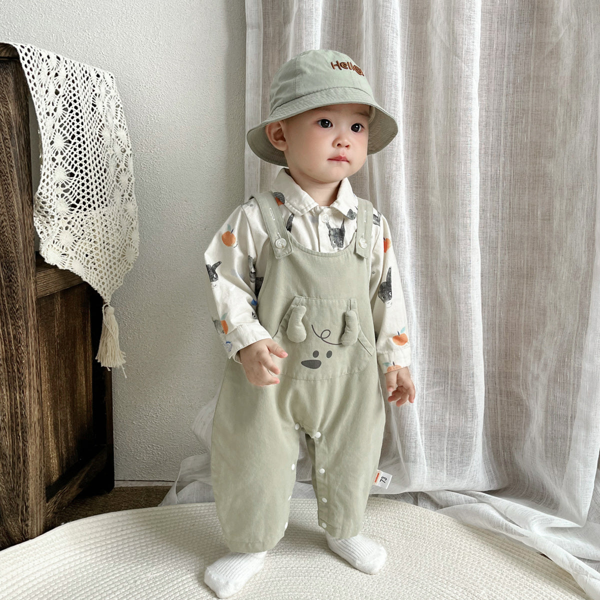 Conjunto jardinera de otoño para bebé niño - foto 3