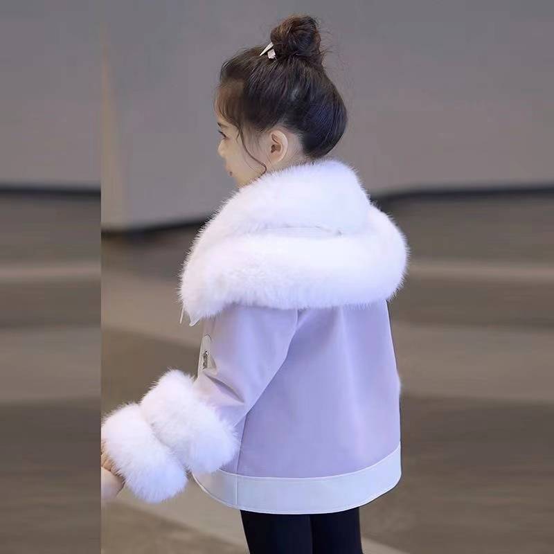 Forro Polar Thick Piel Sintética Abrigo y Chaqueta Conjunto - foto 6