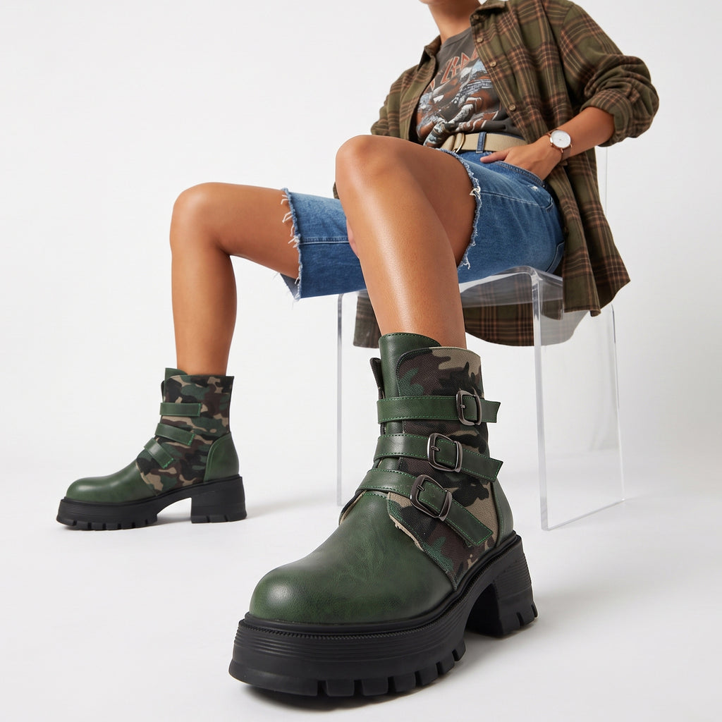 Mujer Con Cordones British-Estilo Botas Martin - foto 6