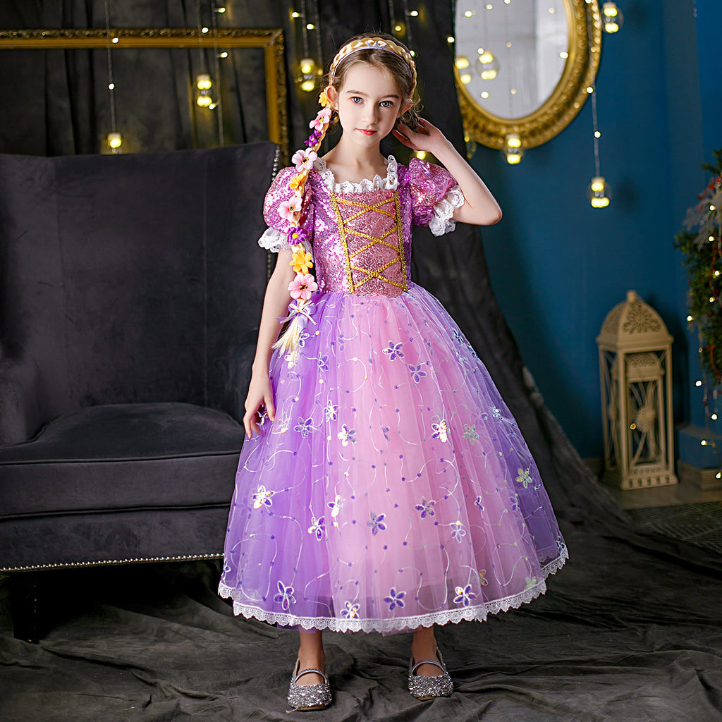 Niña Pequeña's Purple Tulle Vestido - foto 5