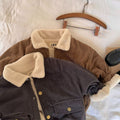 Chaqueta de cotelé con cuello para niños