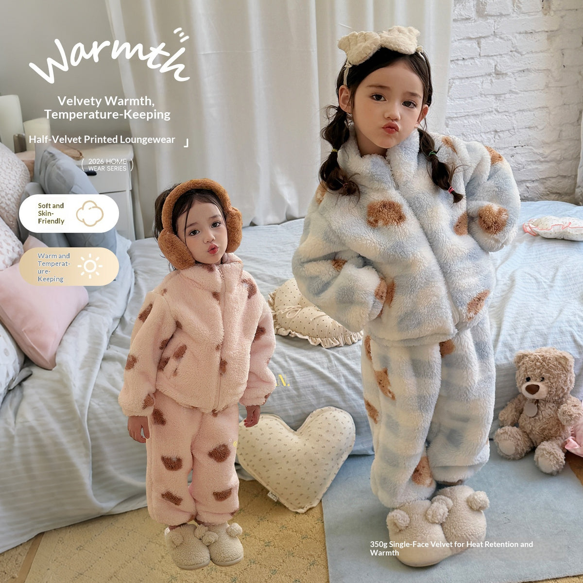 Conjunto de pijama polar para niña - foto 4