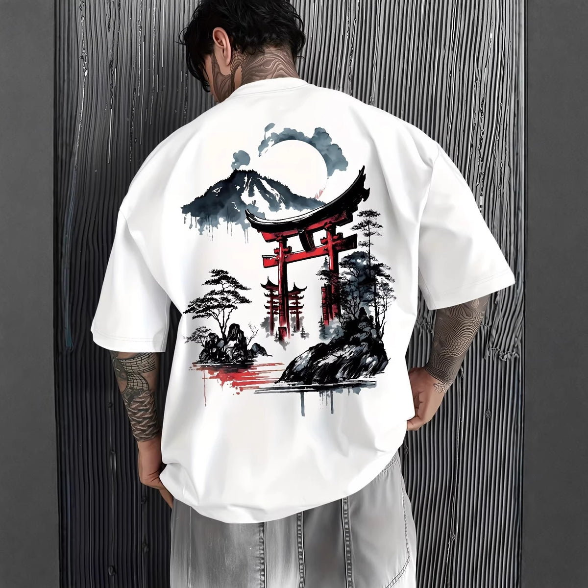Suelto Algodón Ink Print T Camisa - foto 5