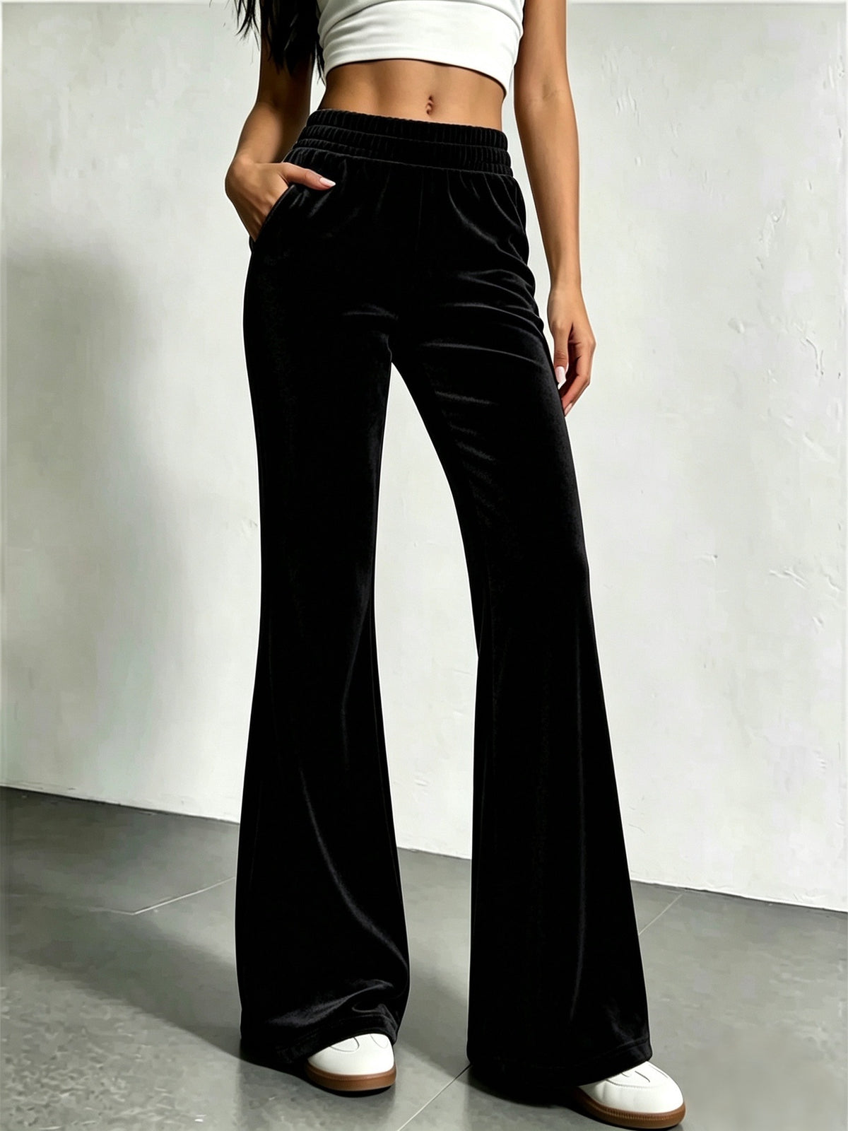 Pantalón deportivo casual elasticado para mujer - foto 5