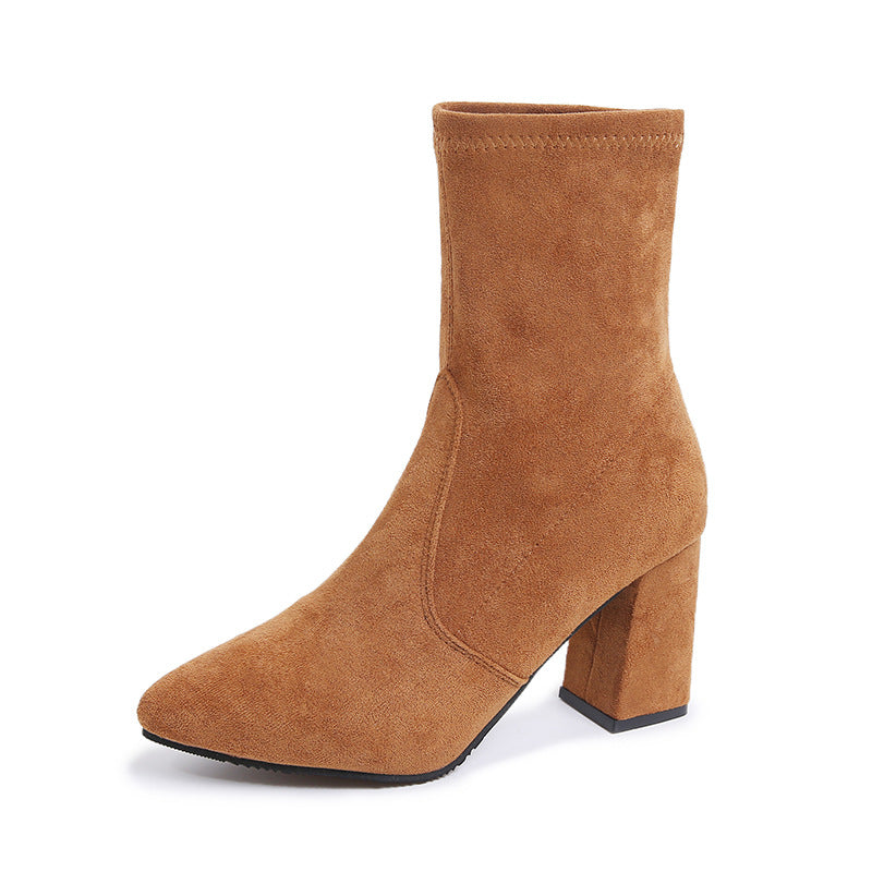 Nuevo Otoño-Invierno Versátil High-heeled Slim Botas - foto 3