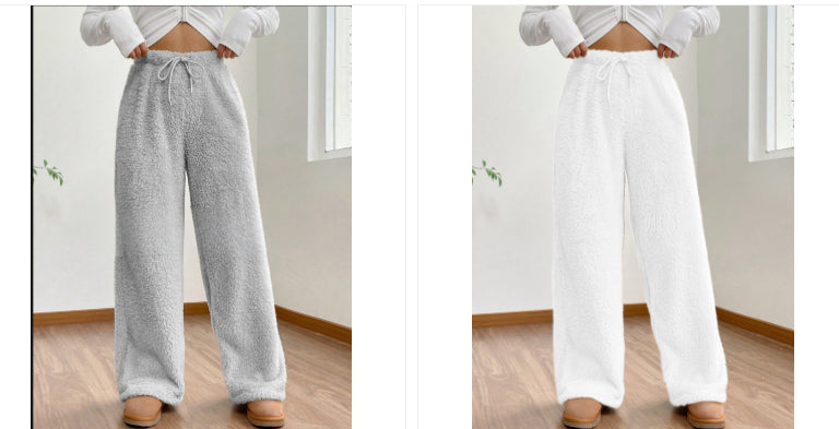 Pantalón polar holgado de mujer - foto 4