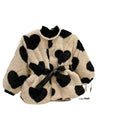 Algodón-padded Thickened Cow-patterned Topcoat con Heart Design - foto 5
