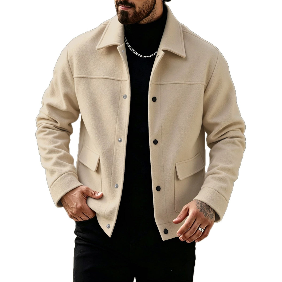 Abrigo de lana para hombre - foto 4