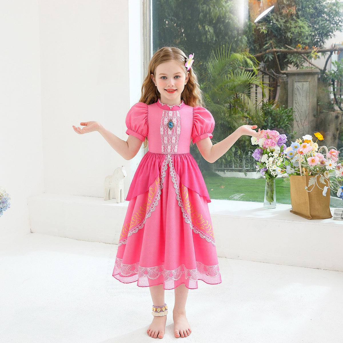 Niños's Peach Peach Falda Poliéster - foto 4