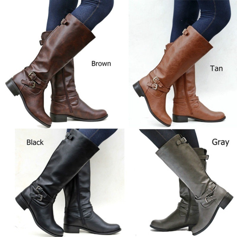 Side-zip Knee-high Botas con Chains - foto 5
