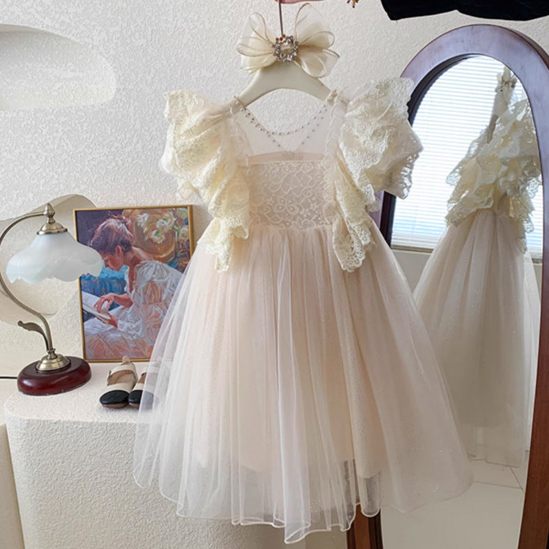 Green Tulle Fairy Vestido De Tendencia Lace Puffy Princesa Falda para Babies - foto 6