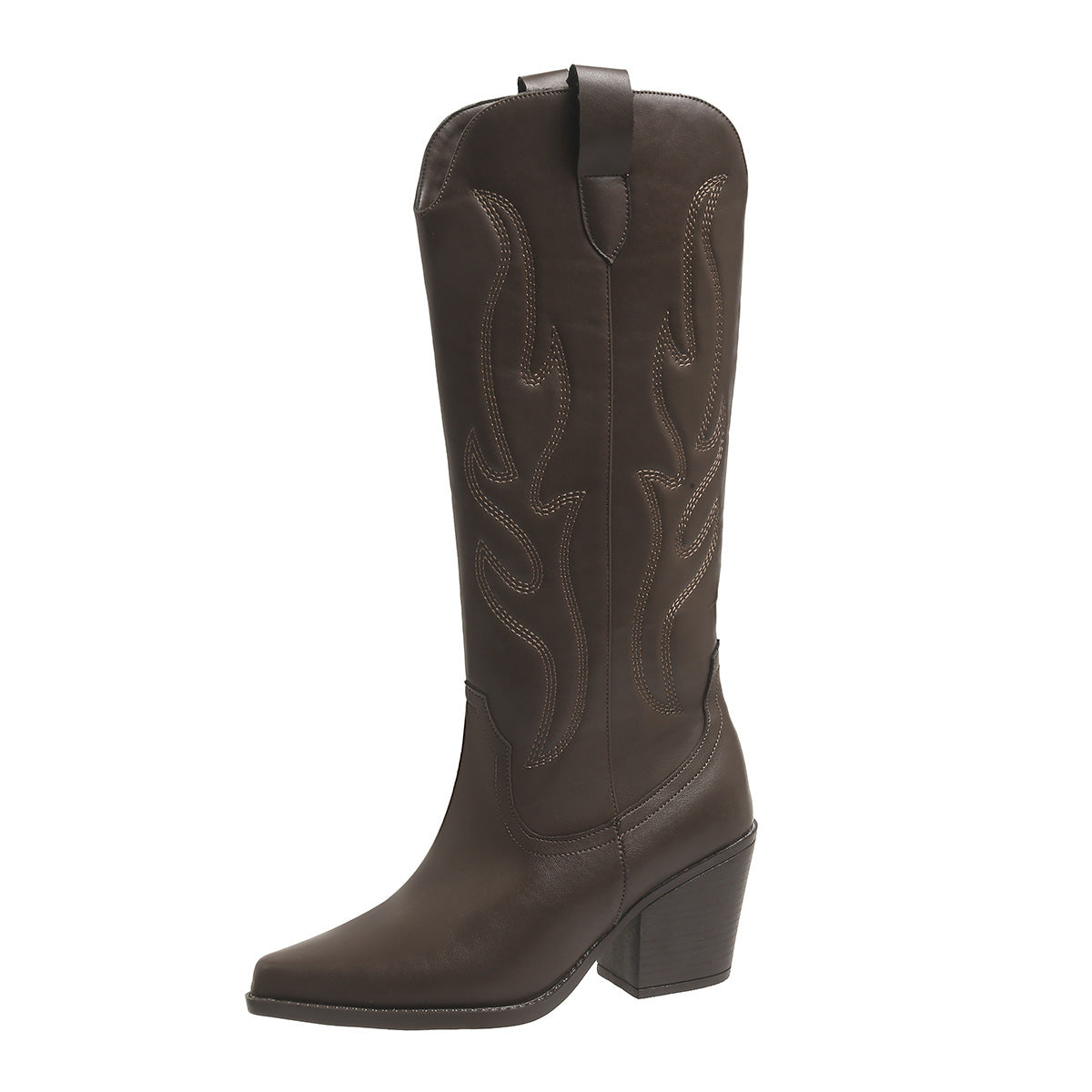 Western Cowboy Retro Wide-calf De Tendencia Botas - foto 5