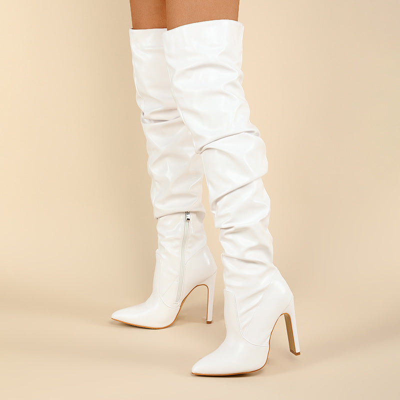 Botas de mujer con taco ancho y cierre lateral - foto 6