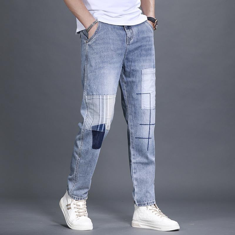 Youthful De Tendencia Jeans A la Moda Ajuste Suelto Straight-leg Trousers - foto 4