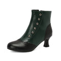 Mujer Studded, Color-blocked Block-heeled Botines - foto 5