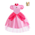 Niños's Peach Peach Falda Poliéster