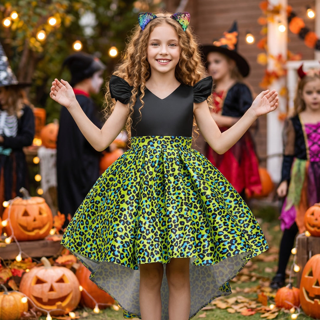 Niños's Halloween Party Moda Show Vestido - foto 8