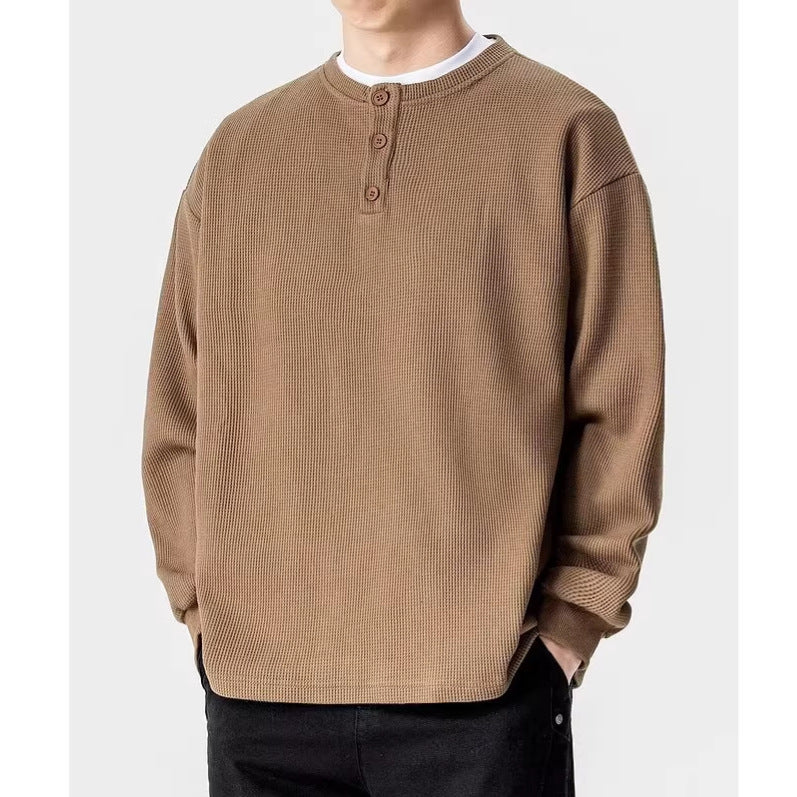 High-end Inner-layer Base Camisa Estilo Americano Retro De Tendencia Hoodie - foto 5