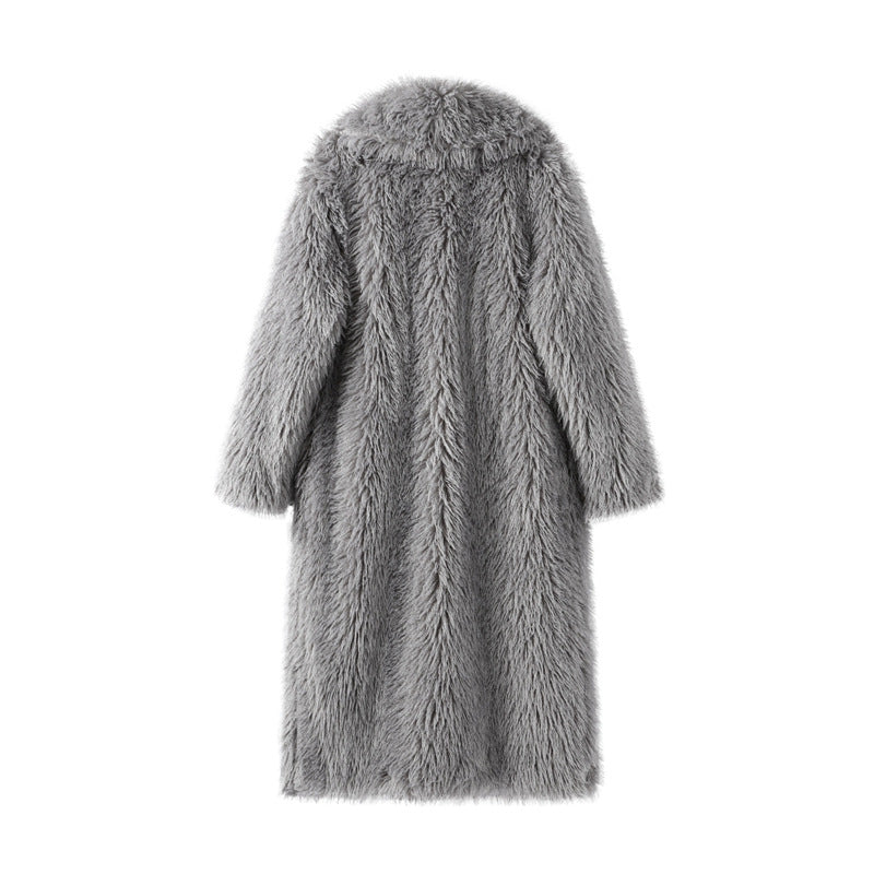 Mujer Mid-length Abrigo Traje-collar Overcoat Extra-thick - foto 3