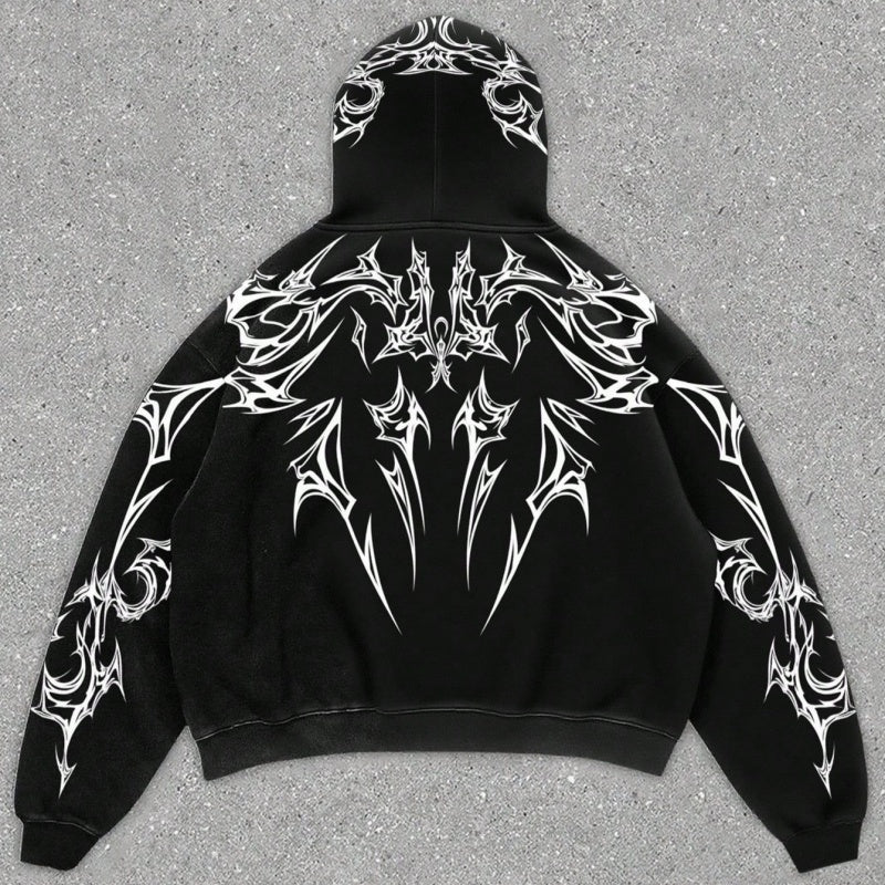 Hombre 3D-Estampado Deportivo Cierre Hoodie