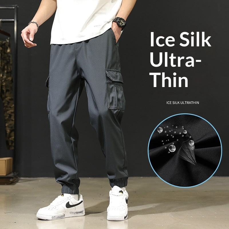 Pantalón pescador holgado para hombre talla grande