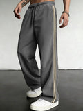 Breathable Drawstring-Cintura Ajuste Relajado Outdoor Casual Straight-leg Trousers - foto 6