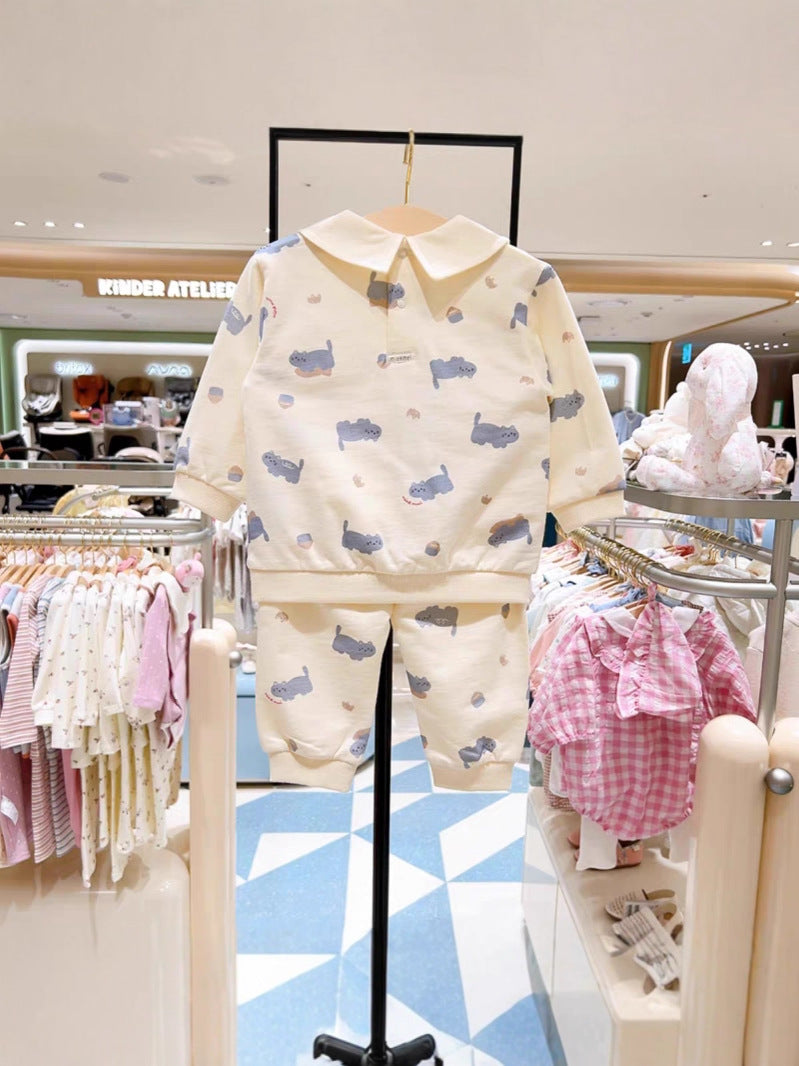 Conjunto de camisa y pantalón de algodón para niño - foto 3