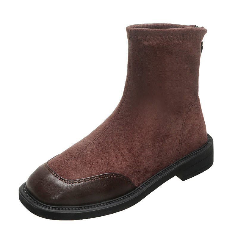 Botas de mujer punta cuadrada estilo británico - foto 5