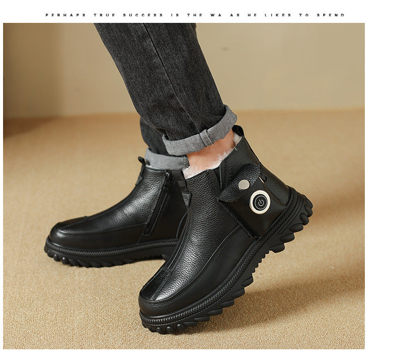 Hombre Invierno Térmico Charging Heated Botas Antideslizante y Impermeable para Snowy Conditions - foto 3