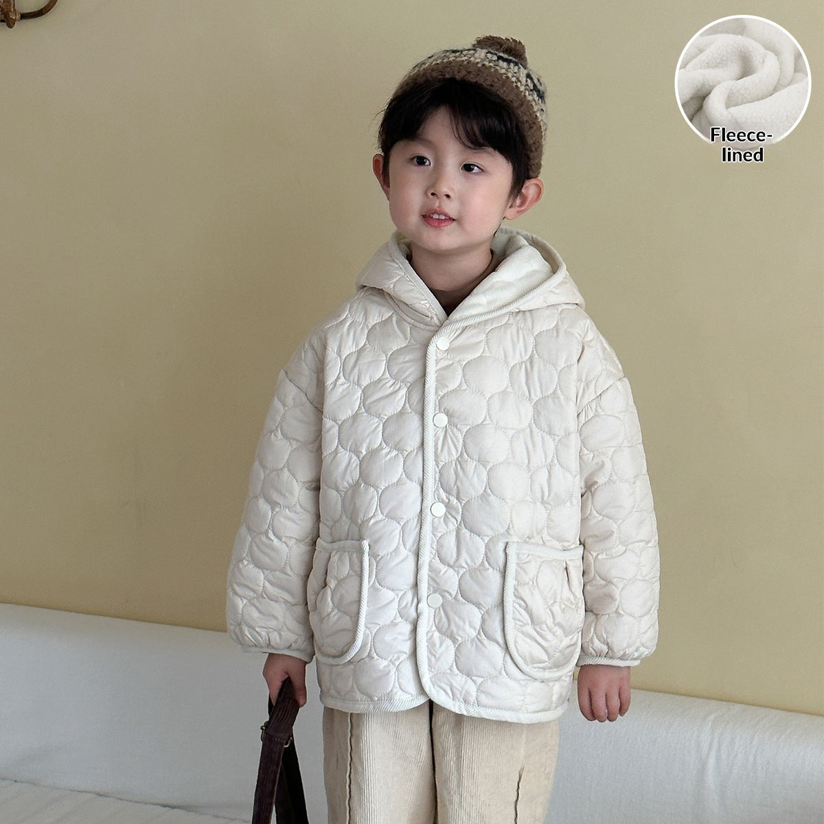 Forro Polar Algodón Chaqueta para Niño Otoño-Invierno Estilo - foto 3