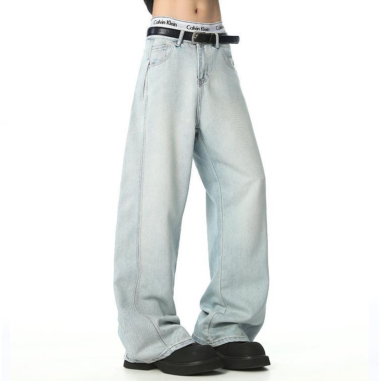 Primavera-Verano Ajuste Suelto Distressed Deconstructed Jeans