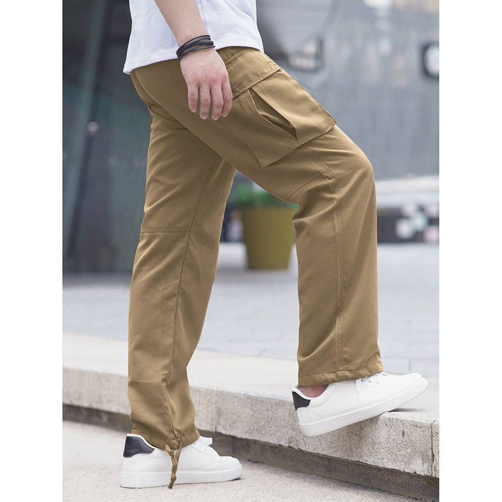 Hombre Outdoor-Estilo Versátil Secado Rápido Straight-leg Cargo Pantalón con Pockets - foto 4