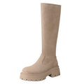 Nuevo Mujer Mid-heel Stretchy Tall Botas - foto 6