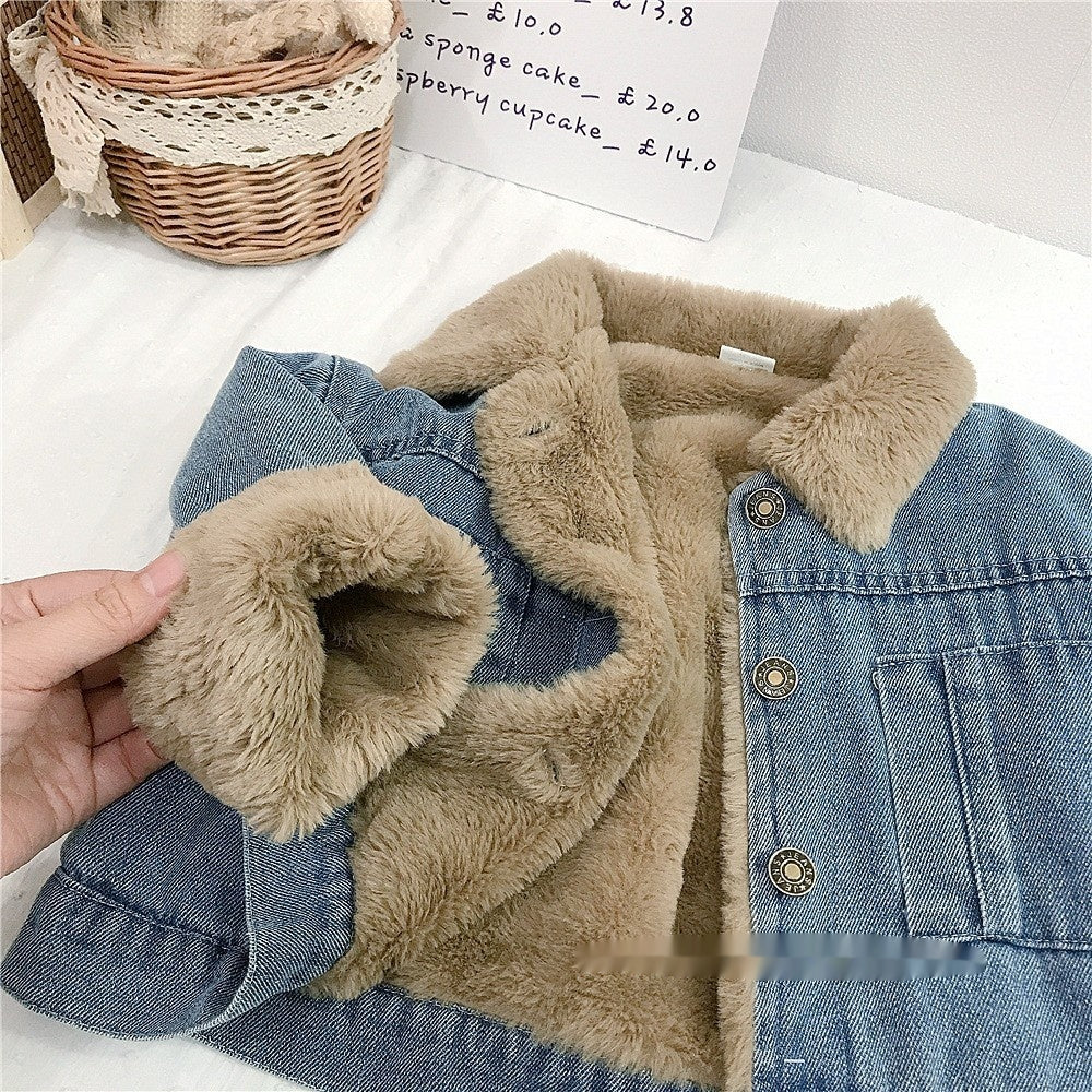 Niña' Coreano-Estilo Denim Chaqueta Baby Top - foto 5
