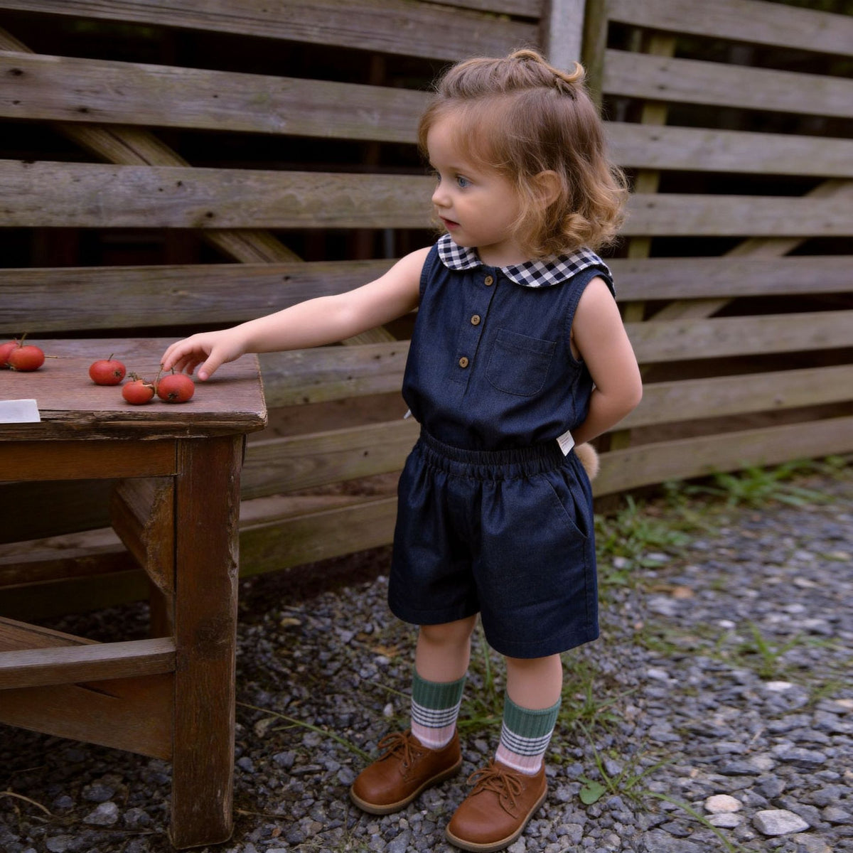 Niña' Sleeveless Top y Shorts Conjunto