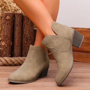 Retro-Estilo Export Bestseller Bordado Low-Top Botas
