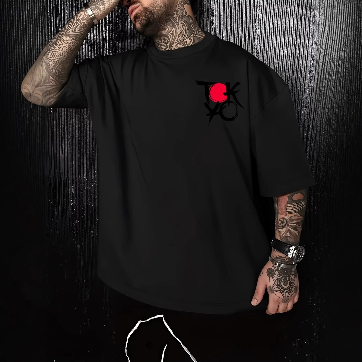 Suelto Algodón Ink Print T Camisa - foto 2