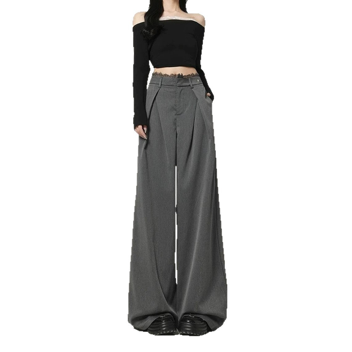 Suelto Draped Casual y Estilizado Pantalón - foto 2