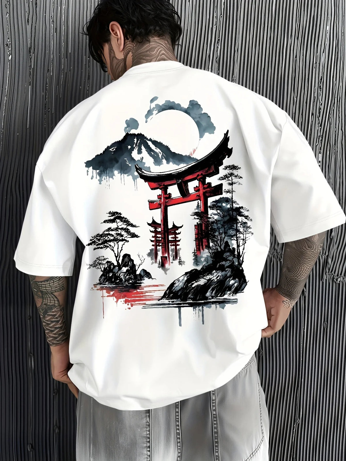 Suelto Algodón Ink Print T Camisa - foto 3