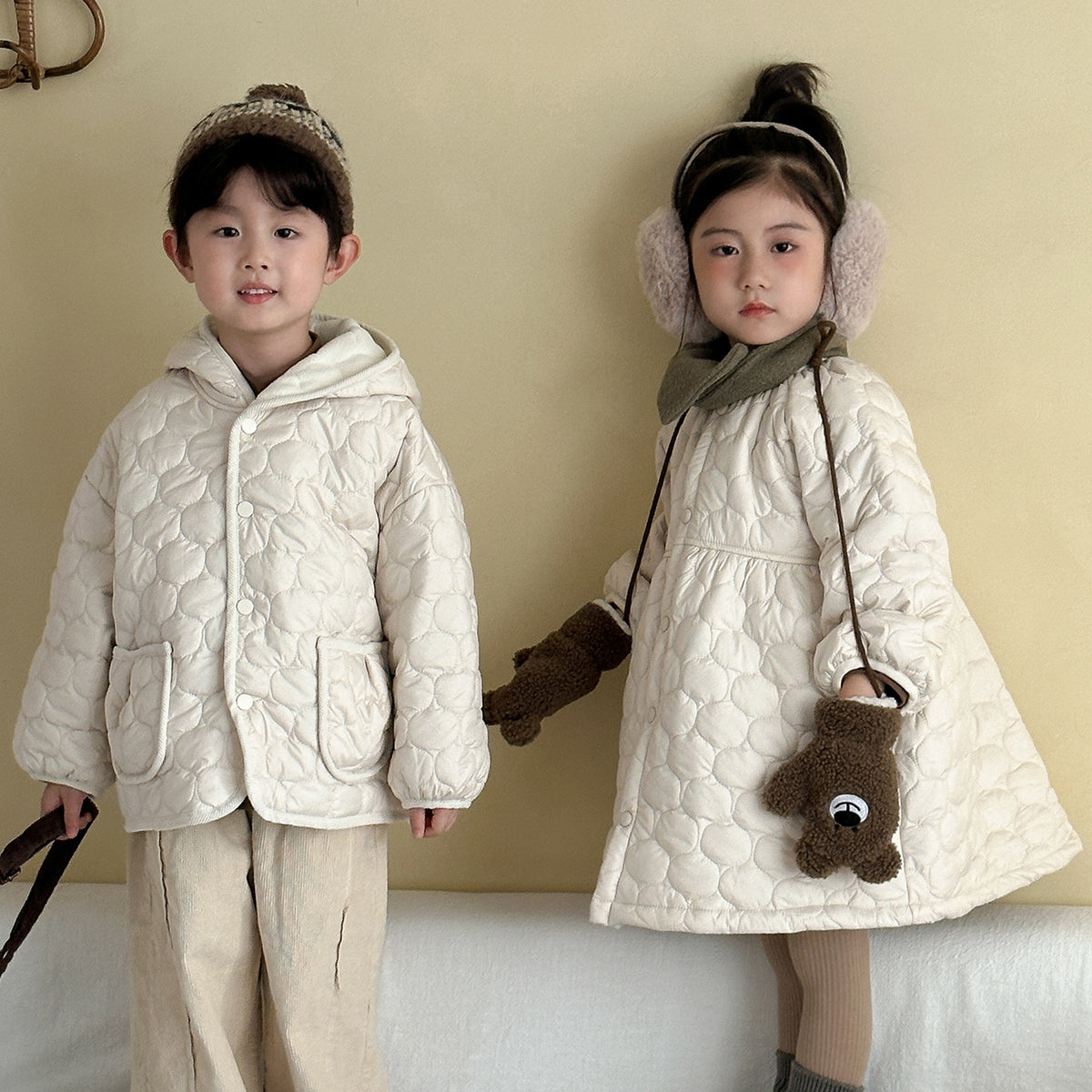 Forro Polar Algodón Chaqueta para Niño Otoño-Invierno Estilo