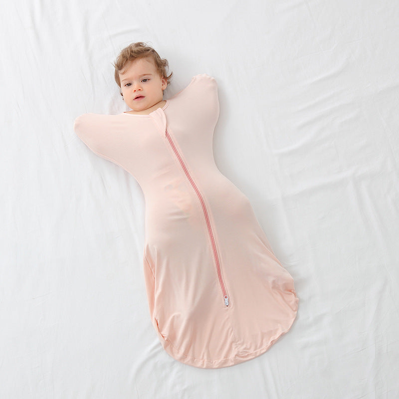 Newborn Baby Anti-Spreading Refrescante Bamboo Fiber Swaddle Sack - foto 8